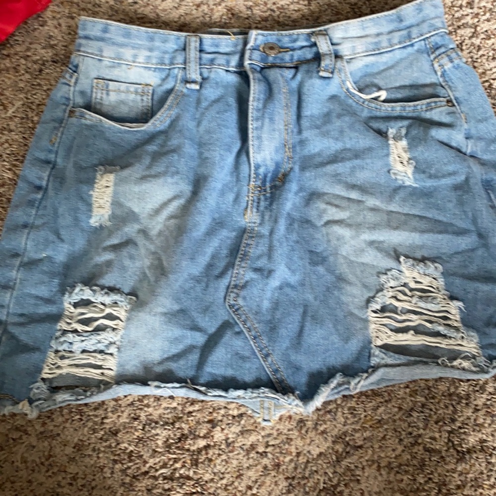 Zaful, Jean skirt, size large